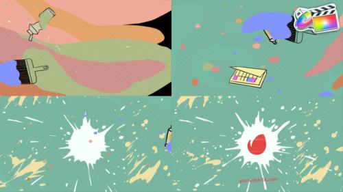 Brushes Paint Logo Opener for FCPX - 53944116