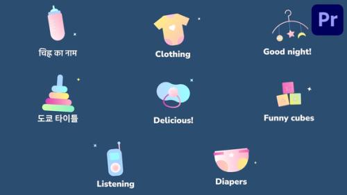Baby Icons And Titles for Premiere Pro - 53945445