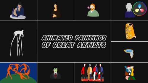 Animated Paintings of Great Artists for DaVinci Resolve - 53946769
