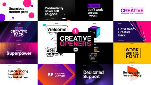 Creative Openers 1 for Premiere Pro - 53948082