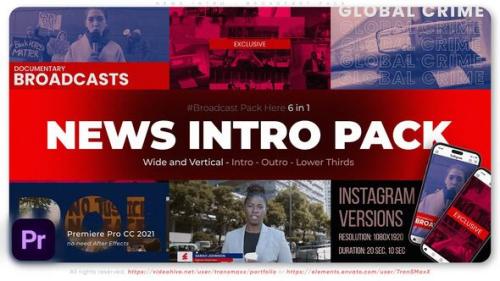 News Intro - Broadcast Pack - For Premiere PRO - 53953664