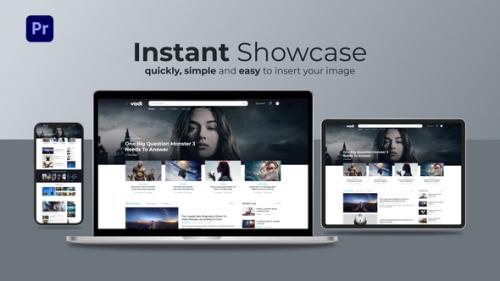 Clean Mockup Website Promo - MOGRT Template - 53955576