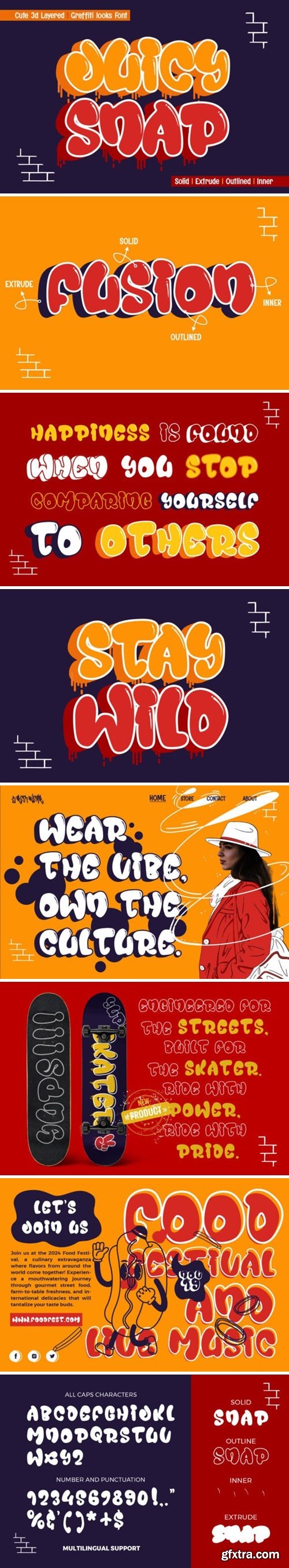 Juicy Snap Font Juicy Snap Font