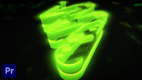 Digital Mosaic Logo | Futuristic Technology Opener - 53713555