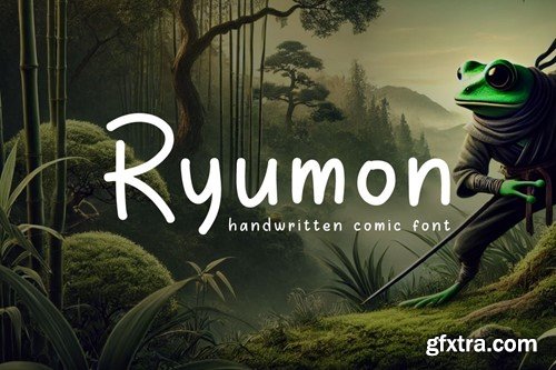 Ryumon - Handwritten Comic Font HQFS3LT Ryumon - Handwritten Comic Font HQFS3LT