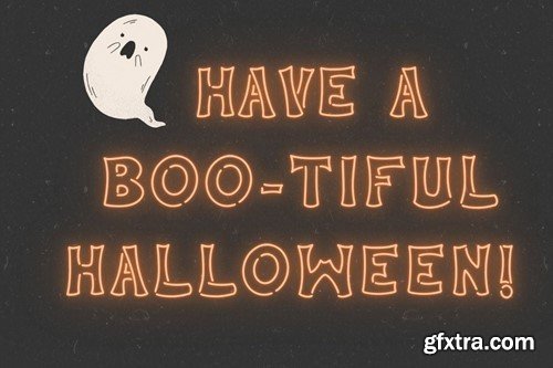 Neon Halloween - Display Font ZKCT5AD Neon Halloween - Display Font ZKCT5AD