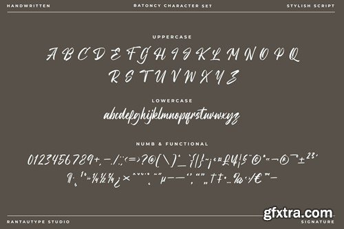 Batoncy Script Handwritten Font 9XWPG26 Batoncy Script Handwritten Font 9XWPG26