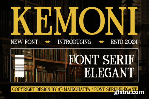 Kemoni - Font Serif Elegant RVS9YC3 Kemoni - Font Serif Elegant RVS9YC3