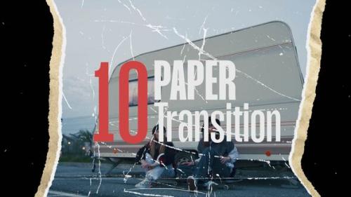 10 Torn Paper Transitions | MOGRT - 53761387