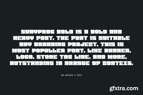 Sunyprog Bold - Heavy & Logotype Font BSSUGF8 Sunyprog Bold - Heavy & Logotype Font BSSUGF8