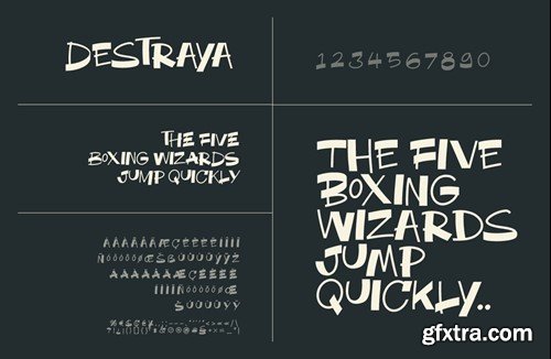 Destraya Font KM8WBFK Destraya Font KM8WBFK