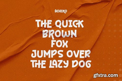 Achiko Font JYHFRGS Achiko Font JYHFRGS