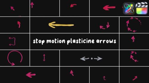 Stop Motion Plasticine Arrows for FCPX - 53769049
