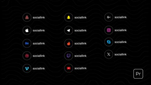 Social Links Basic | Mogrt - 53777040