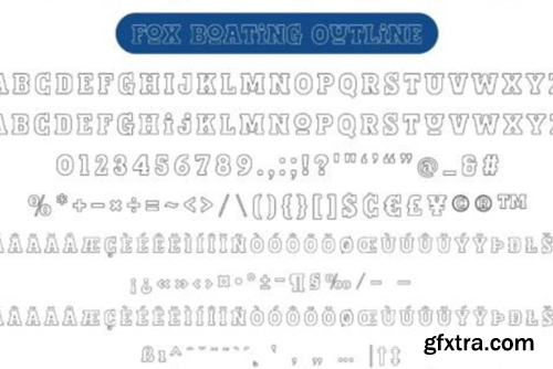 Fox Boating Font Fox Boating Font