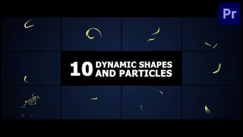 Dynamic Shapes And Particles | Premiere Pro MOGRT - 53783233