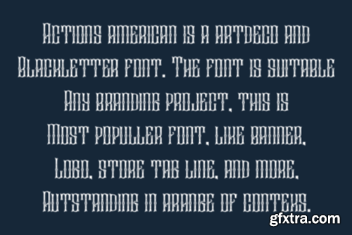Actions American Font Actions American Font