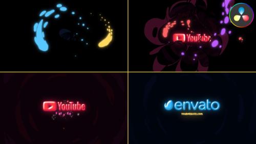 Neon Drops Logo for DaVinci Resolve - 53783690