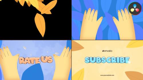 Autumn Leaves Logo Opener for DaVinci Resolve - 53783744