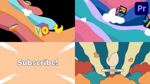 Funny Clouds Logo for Premiere Pro - 53784049