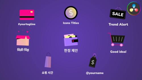 Shopping Icons for DaVinci Resolve - 53784302