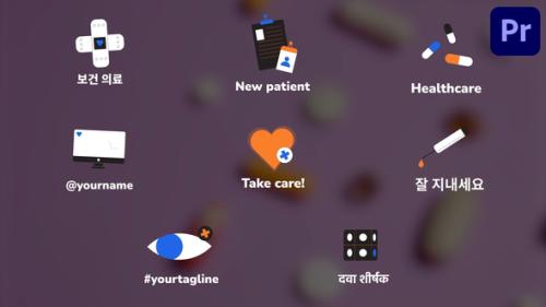Medicine Pharmacy Icons And Titles for Premiere Pro - 53784357