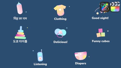 Baby Icons And Titles for FCPX - 53797289