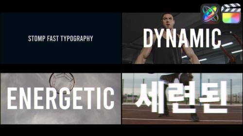 Stomp Fast Typography for FCPX - 53797501
