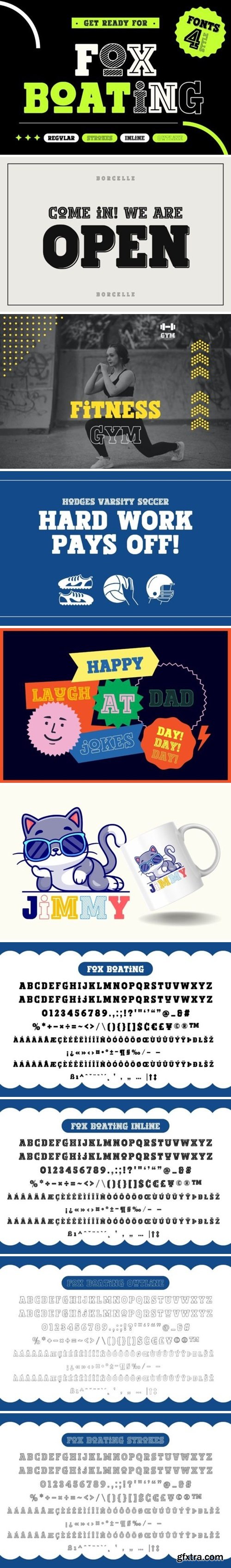 Fox Boating Font Fox Boating Font