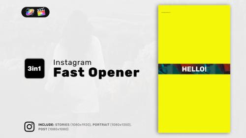 Fast Opener Vertical Reel for FCPX - 53816714