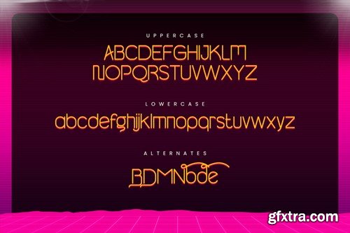 Glowrone - A Unique Sans Serif Font V23LQMC Glowrone - A Unique Sans Serif Font V23LQMC