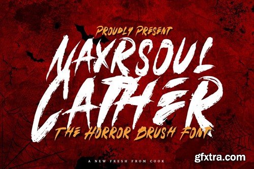 Naxrsoul Cather - Horror Brush Font PFJWLPZ Naxrsoul Cather - Horror Brush Font PFJWLPZ