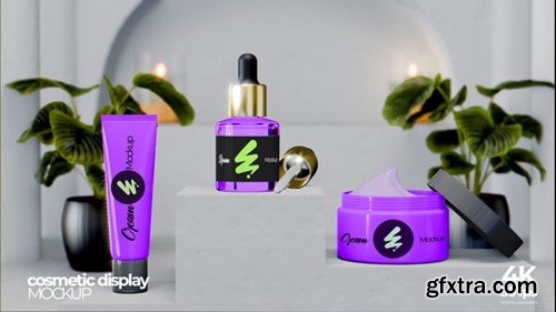 Videohive Cosmetic Display Mockup 54284459 Videohive Cosmetic Display Mockup 54284459