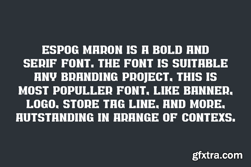 Espog Maron - Slab Serif & Logotype Font M5WGYH7 Espog Maron - Slab Serif & Logotype Font M5WGYH7