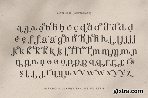 Mirado - Luxury Exclusive Serif Font U8TZKWK Mirado - Luxury Exclusive Serif Font U8TZKWK
