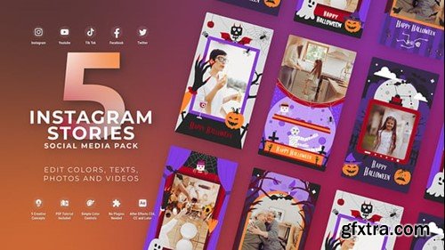 Videohive Halloween Party Instagram Vertical Stories 54293605
