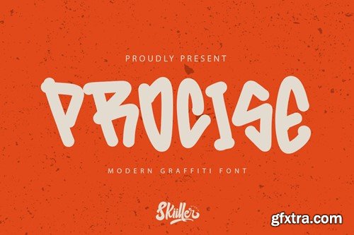 Procise - Graffiti Font XET95BE Procise - Graffiti Font XET95BE