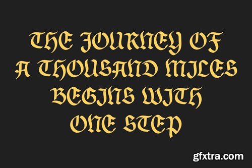 Brook - Blackletter Font XRYKHWC Brook - Blackletter Font XRYKHWC