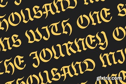 Brook - Blackletter Font XRYKHWC Brook - Blackletter Font XRYKHWC