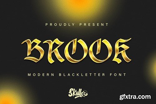 Brook - Blackletter Font XRYKHWC Brook - Blackletter Font XRYKHWC