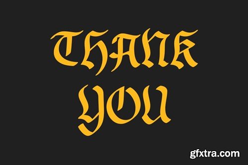 Brook - Blackletter Font XRYKHWC Brook - Blackletter Font XRYKHWC