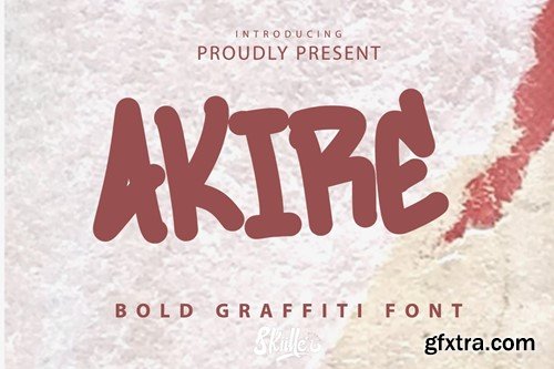 Akire - Graffiti Font 4GCL57D Akire - Graffiti Font 4GCL57D