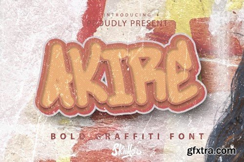 Akire - Graffiti Font 4GCL57D Akire - Graffiti Font 4GCL57D