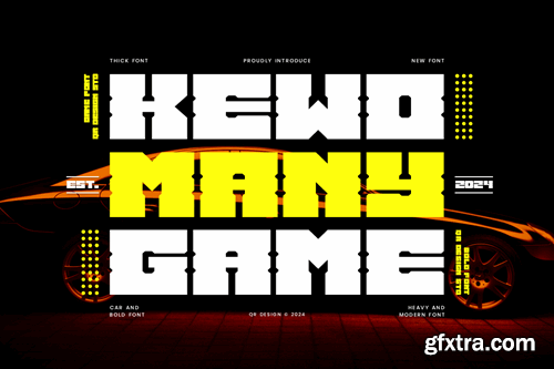 Kewomany Game - Automotive & Biker Font 5XS4TA8 Kewomany Game - Automotive & Biker Font 5XS4TA8
