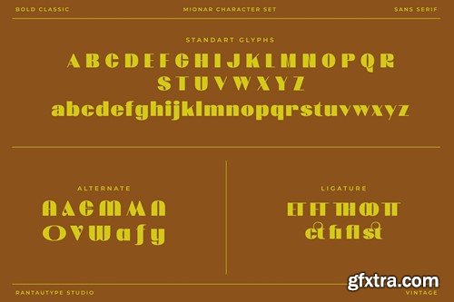 Mionar Vintage Bold Sans Font DDTCLCF Mionar Vintage Bold Sans Font DDTCLCF