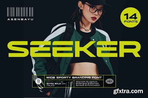 Seeker - Wide Sporty Branding Font CQDVGBU Seeker - Wide Sporty Branding Font CQDVGBU