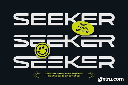 Seeker - Wide Sporty Branding Font CQDVGBU Seeker - Wide Sporty Branding Font CQDVGBU