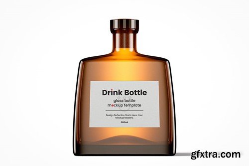 Modern Flat Drink Bottle Mockup Pack 4GNW36L Modern Flat Drink Bottle Mockup Pack 4GNW36L