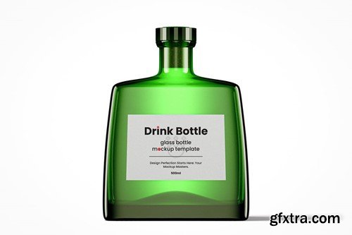 Modern Flat Drink Bottle Mockup Pack 4GNW36L Modern Flat Drink Bottle Mockup Pack 4GNW36L