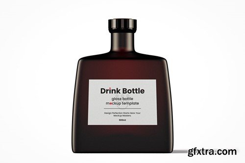Modern Flat Drink Bottle Mockup Pack 4GNW36L Modern Flat Drink Bottle Mockup Pack 4GNW36L
